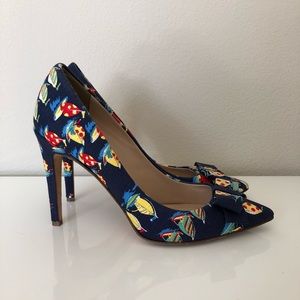 J. Crew bow pumps in Ratti Regatta